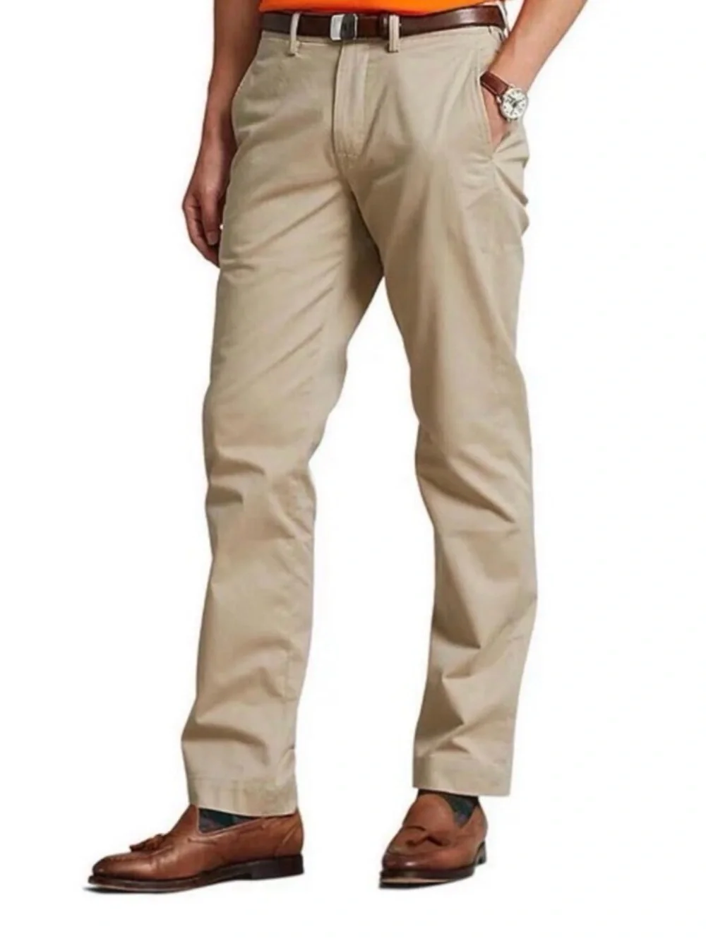 Polo by Ralph Lauren Beige Straight-Leg Chinos